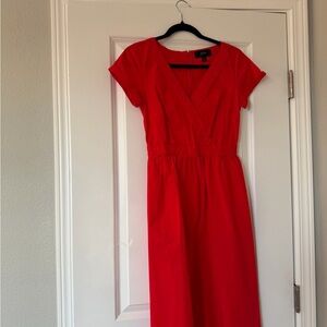 Elegant Red Midi Dress